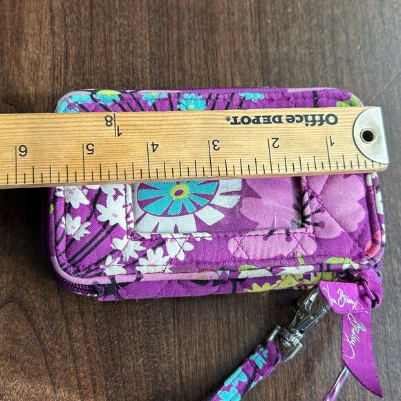 Vera Bradley Zip Wristlet Wallet in the Flutterby pattern - Picture 7 of 8
